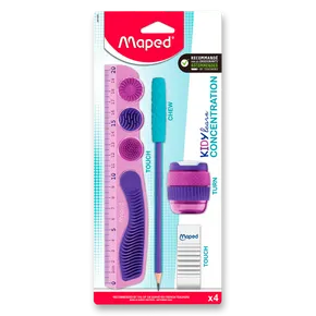 Maped Kidy Learn Konzentrations-Set - 4 Stück, Blister